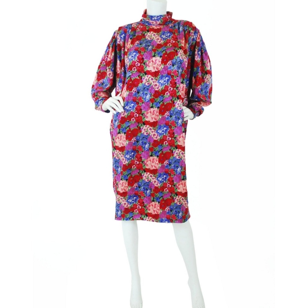 Vintage Emmanuel Ungaro silk dress Large / XL size
